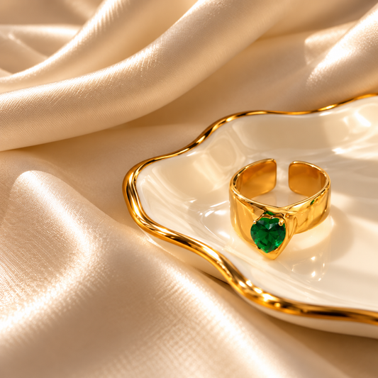 RSJ26I Ring 18k gold PVD plated