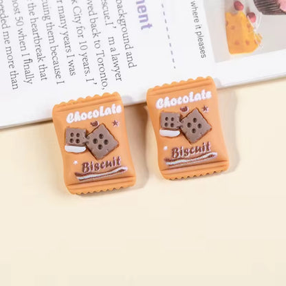 BBB 049 (a) biscuit Kawai themed resin charm - per piece