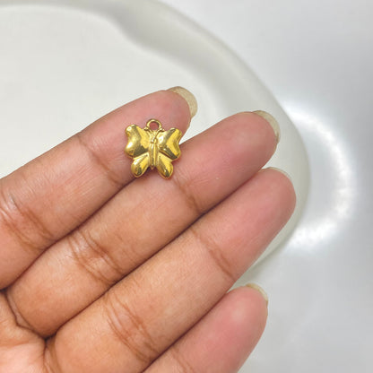 SC 03 (D) Butterfly 18k Gold PVD 316 Stainless steel charm ( 1 pc ) Anti tarnish