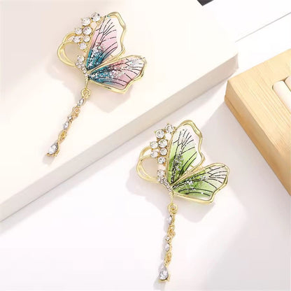 BR 04 Butterfly Zirfon Brooch pin ( 1 pc ) Tarnish Resistant