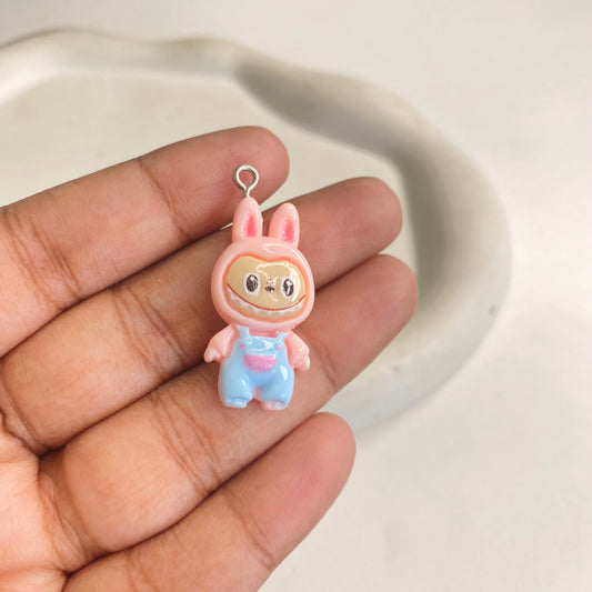BBB 288 (k) Labubu Cartoon Resin charm ( 1 pc ) with Hook ( 30:15 mm )