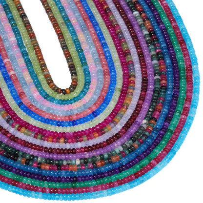 GB01 Abacus Shape bead - Natural Gemstone Bead ( 1 pc ) AAA Quality