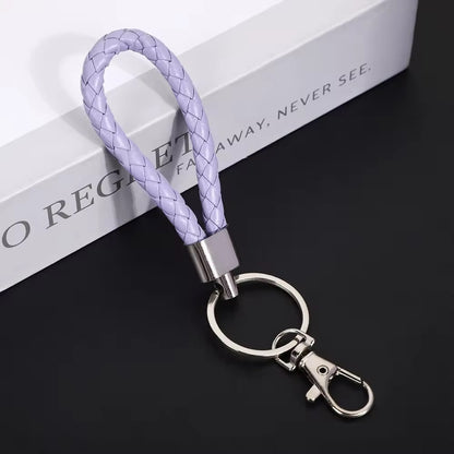 BBB 183 (g) Purple Clipper Keychain Vintage Leather - buckle keychain tag with Clasp ( 1 pc )