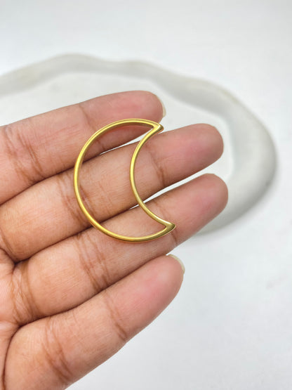 SS 3005 Moon Bezel 18K Gold PVD plated stainless steel ( 1 piece ) Anti tarnish ( 25:32 mm ) Thickness 3mm