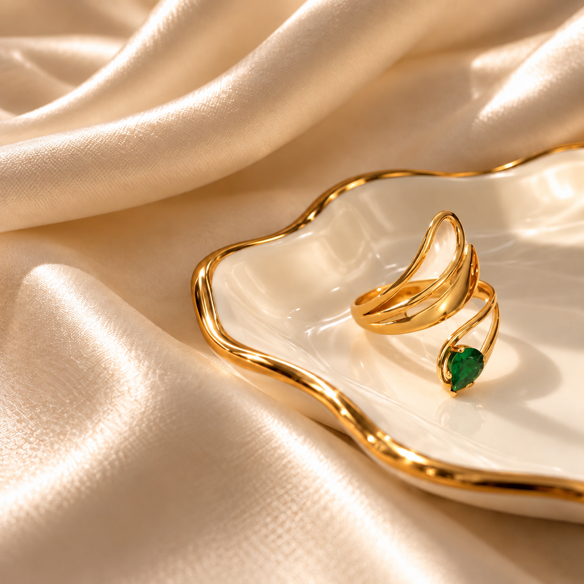 RSJ26H Ring 18k gold PVD plated