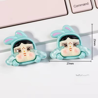 BBB 278 (e) Cry Baby Cartoon Resin charm ( 1 pc ) with Hook ( 20:25 mm )