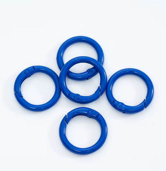 BBB 231 (j) Dark Blue O Ring Keychain Clasp ( 1 pc ) Spring Clasp Key Ring ( 25 mm ) High Quality Alloy