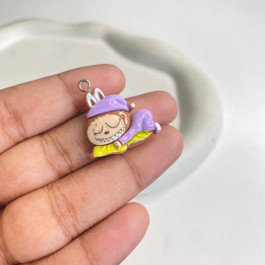 BBB 288 (n) Labubu Cartoon Resin charm ( 1 pc ) with Hook ( 30:15 mm )