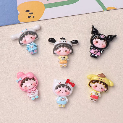 RM11Y Drag ball cartoon kawaii themed resin charm ( 1 pc ) with / without Hook (Copy)