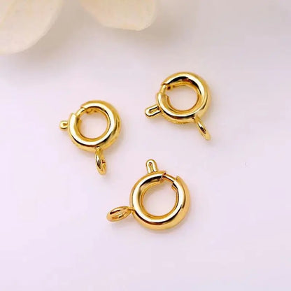 SS 1020  Spring clasp ( 1 pc ) 18k gold PVD ( 6mm )