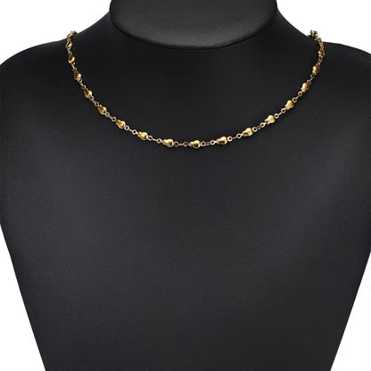 CN 392 Tulip Chain 18k Gold PVD plated 316 Stainless steel ( 1 feet ) Anti tarnish