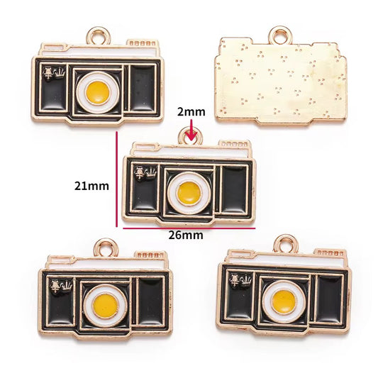 BBB 391 (a) Camera Enamel Charm ( 1 pc ) High Quality Shine