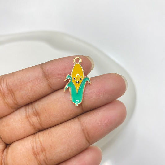 EC 1862 Corn enamel charm ( 1 pc )