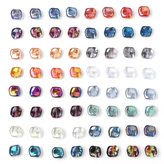 BBB 355 (d) Black Irregular Iridescent glass bead ( 1 pc ) Lampwork Bead