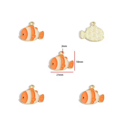 BBB 423 Ocean Them Enamel bundle Charm ( 1 set - 10 pc ) High Quality Shine
