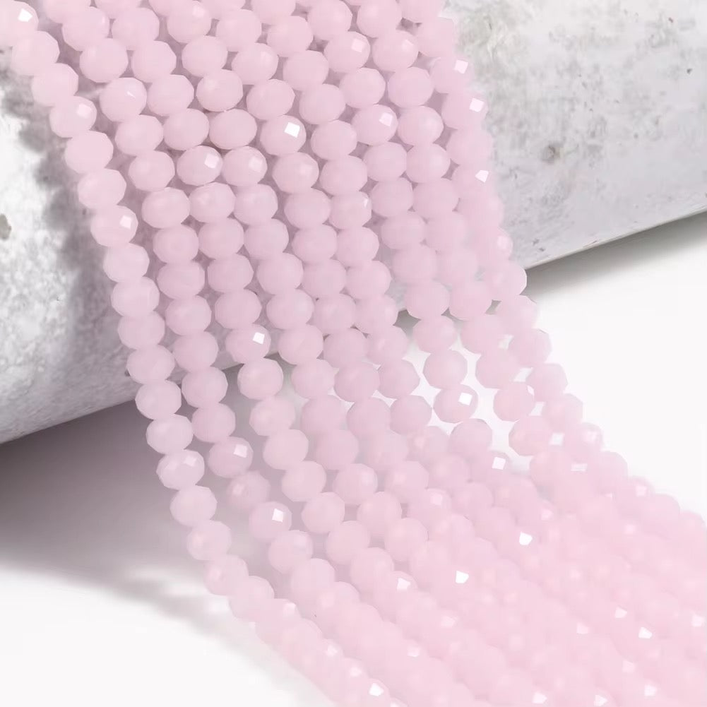 BBB 432 Faceted Rondelle Crystal glass beads ( 1 pc ) premium cut
