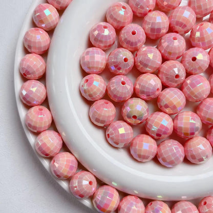 AB01 Disco Ball Luminous Bead ( 1 pc ) UV Plated Acrylic ( 16 mm )