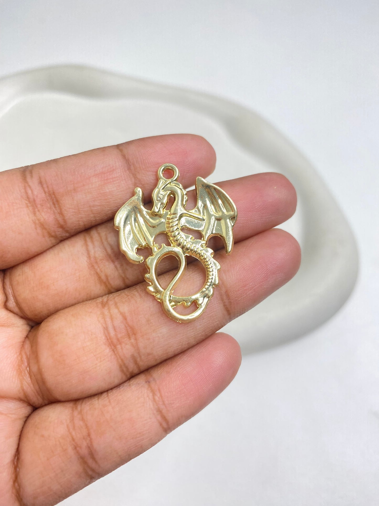 SS 2118 Dragon Charm Alloy Premium ( 1 pc ) Tarnish Resistant ( 27:34 mm )