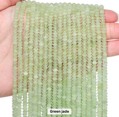 GB01 Abacus Shape bead - Natural Gemstone Bead ( 1 pc ) AAA Quality
