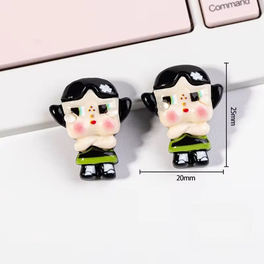 BBB 278 (f) Cry Baby Cartoon Resin charm ( 1 pc ) with Hook ( 20:25 mm )