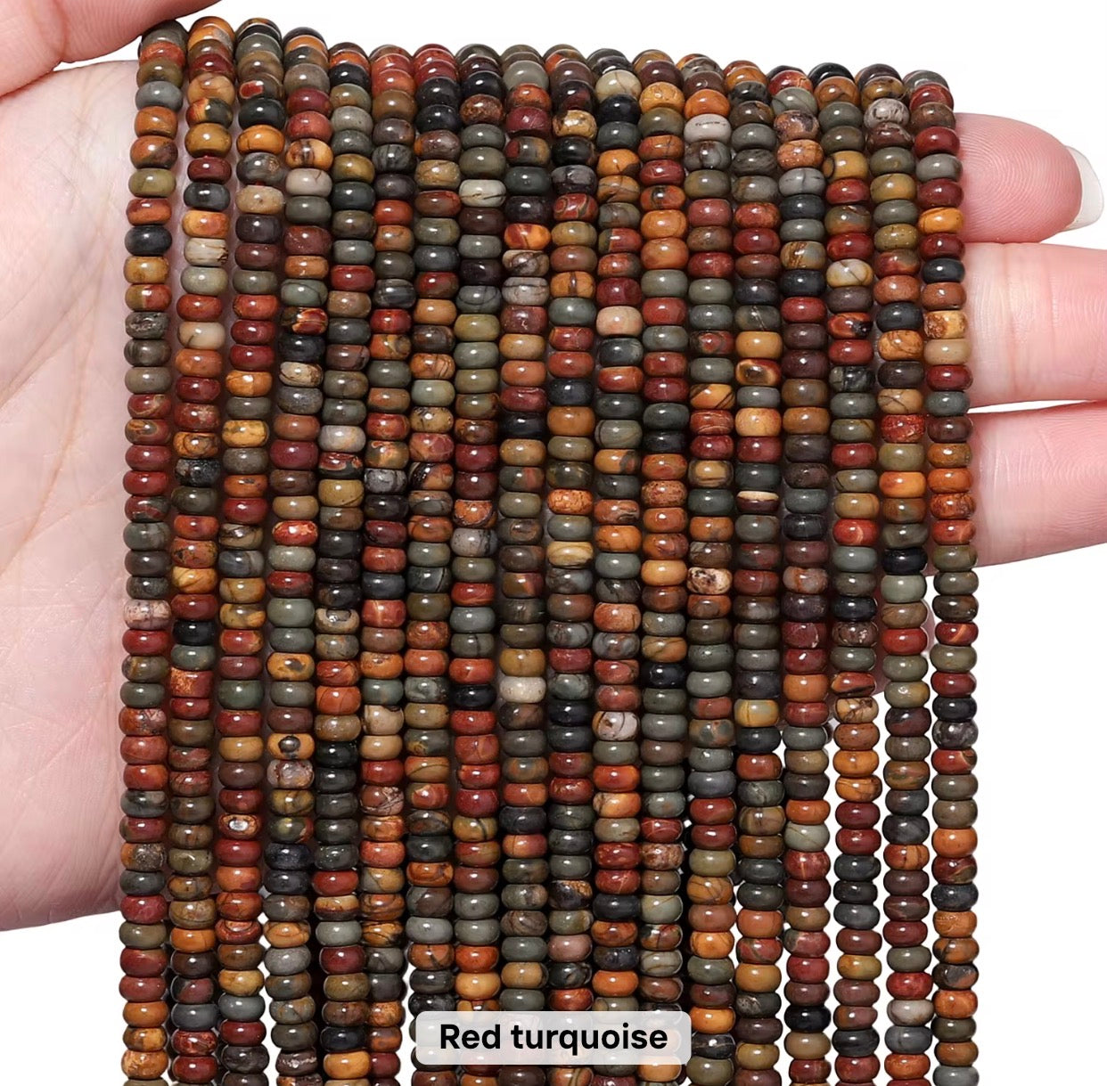 GB01 Abacus Shape bead - Natural Gemstone Bead ( 1 pc ) AAA Quality