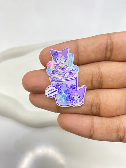 AB73 flat acrylic charm ( 1 pc )