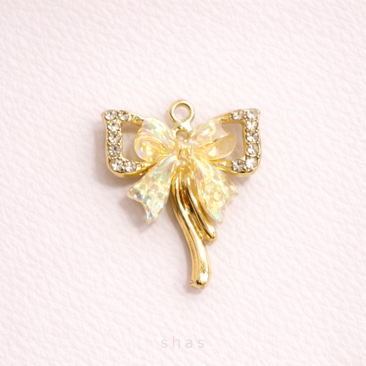 SS 3149 Butterfly charm 14k gold plated ( 1 pc ) Anti tarnish ( 30:22 mm )