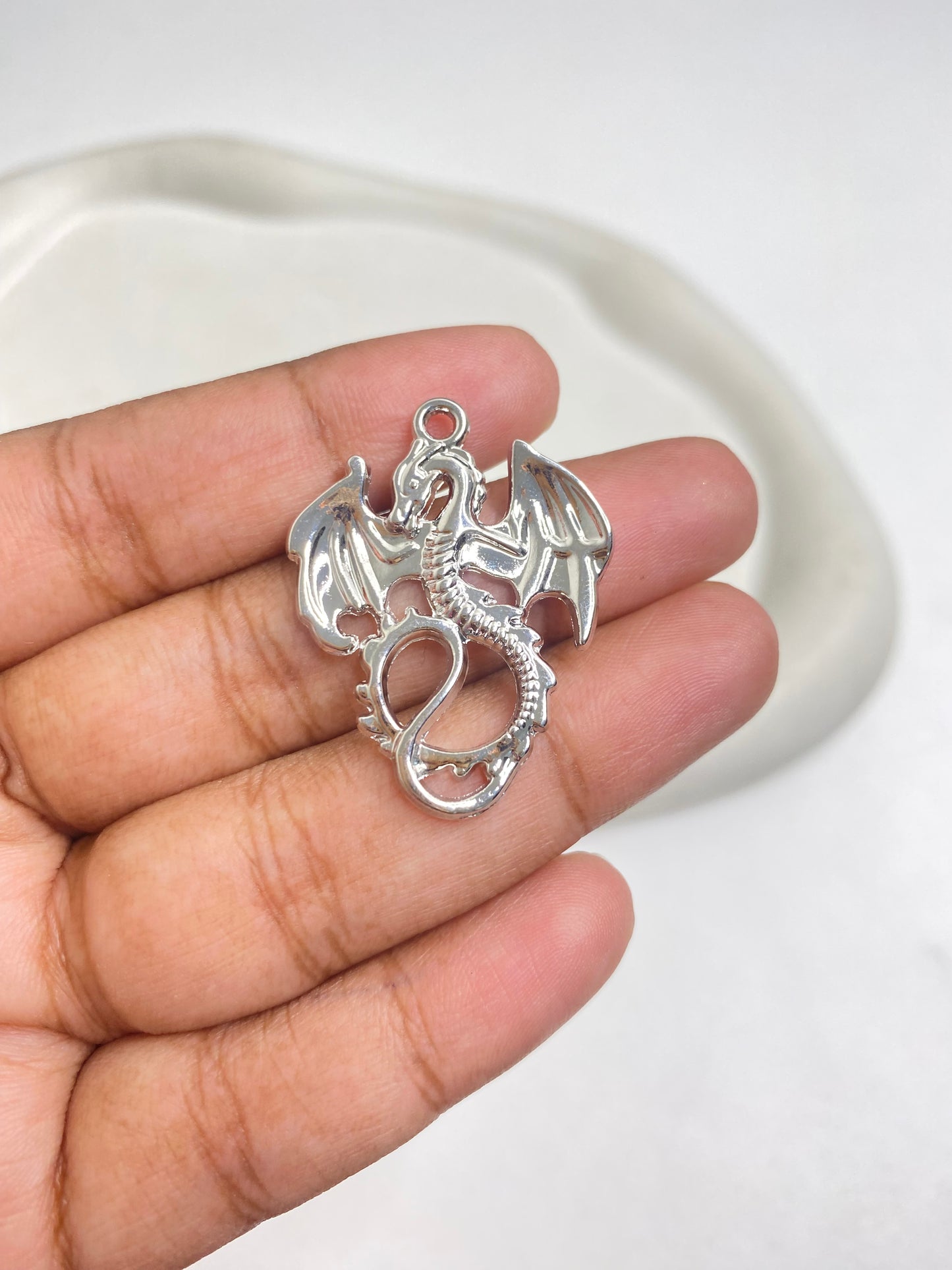 SS 2118 Dragon Charm Alloy Premium ( 1 pc ) Tarnish Resistant ( 27:34 mm )