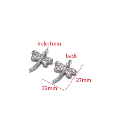 SC16I Dragonfly charm 18k Gold PVD 316 stainless steel ( 1 pc ) Anti tarnish