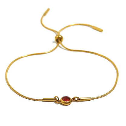 SJ 962 Zircon dainty Bracelet - Premium jewellery- 18k Gold PVD plated stainless steel - Anti tarnish