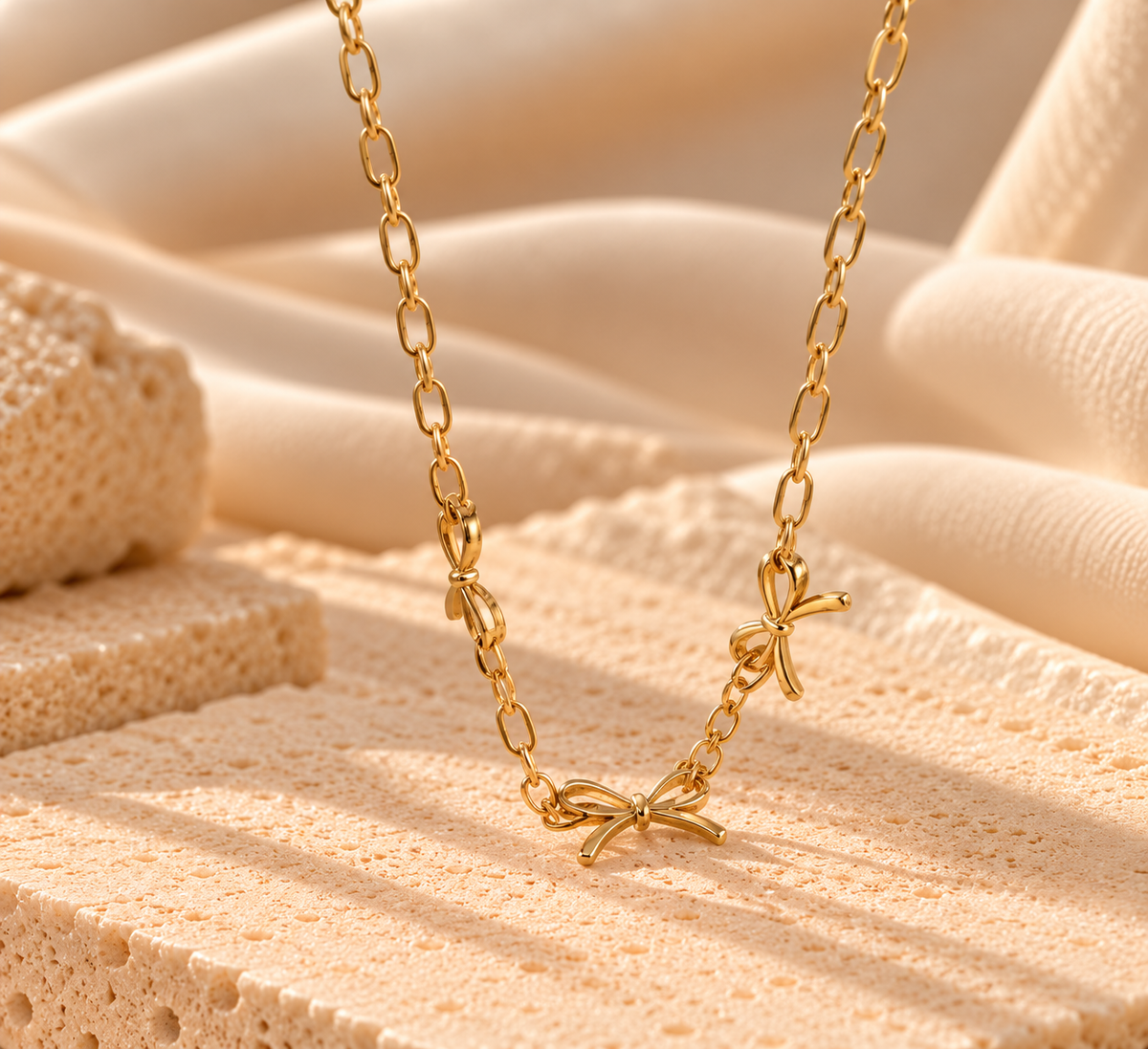 NSJ53A necklace - 18k gold PVD plated