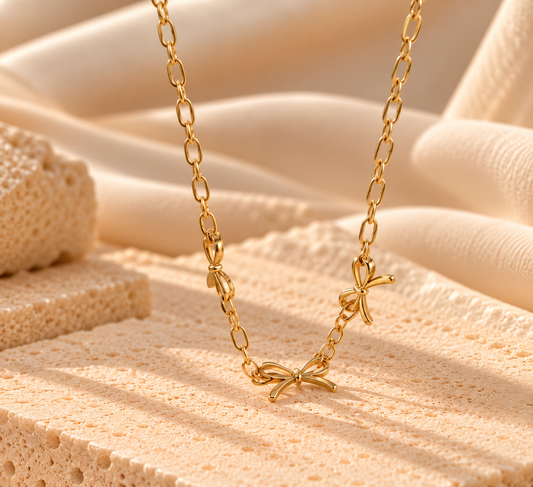 NSJ53A necklace - 18k gold PVD plated