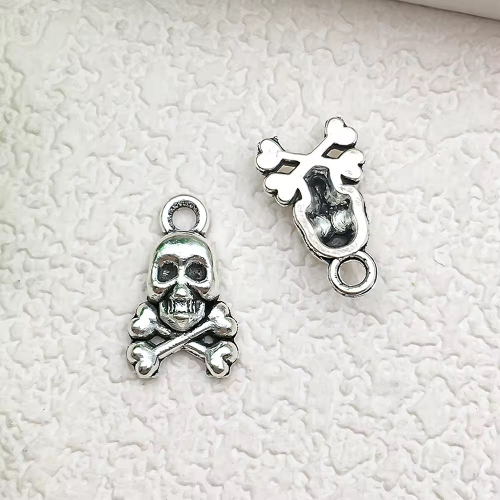 BBB 346 (e) Skull Gothic charm Alloy Premium ( 1 pc ) Anti Tarnish ( 8*13 mm )