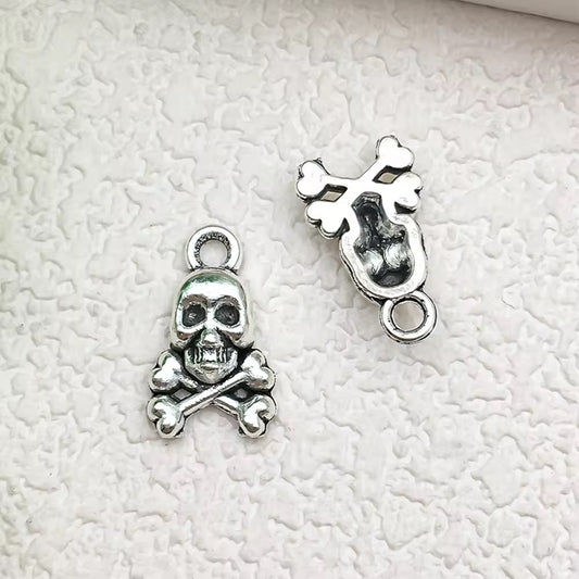 BBB 346 (e) Skull Gothic charm Alloy Premium ( 1 pc ) Anti Tarnish ( 8*13 mm )