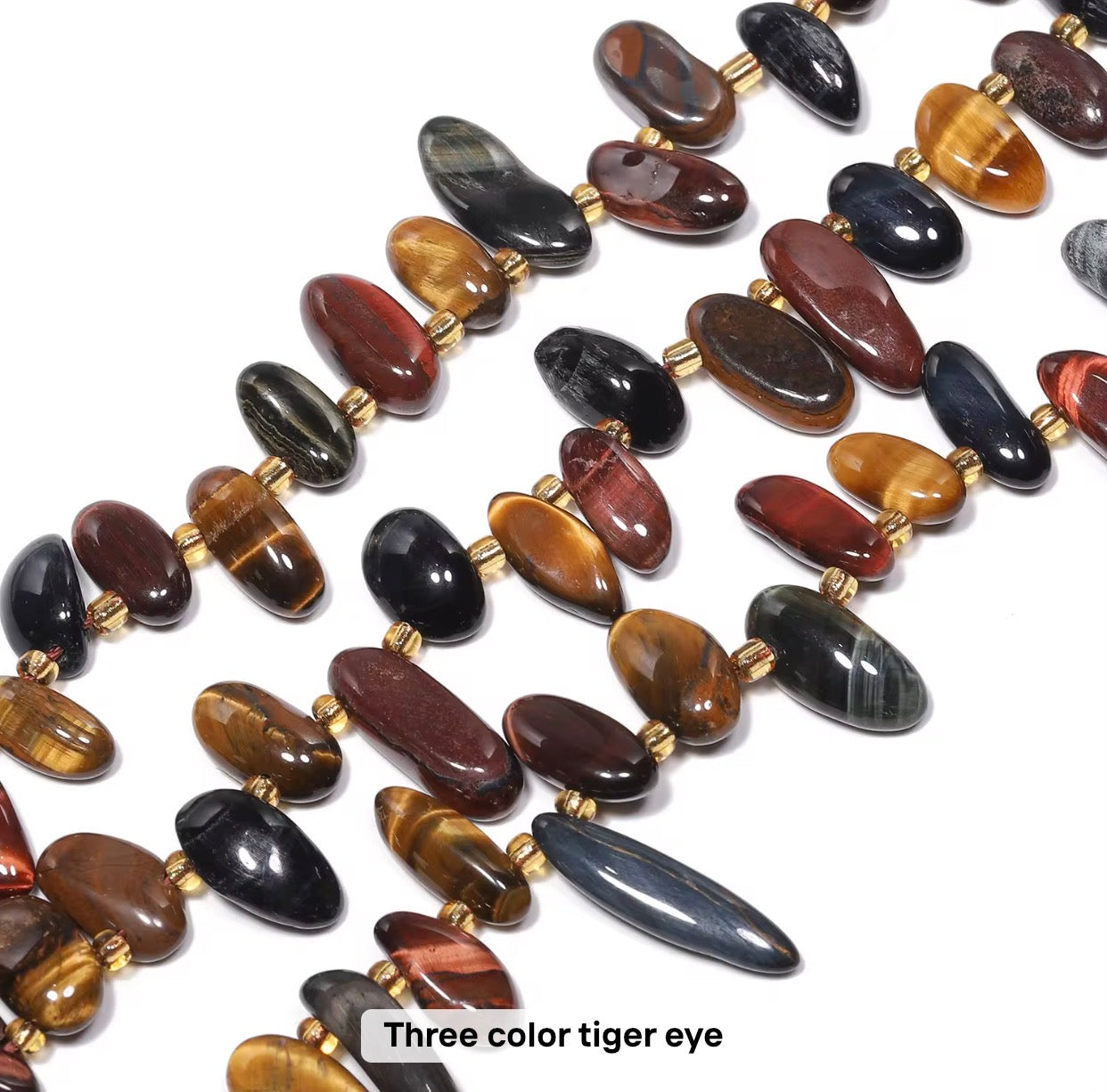 GB04 Natural long tooth Irregular stone bead - Natural Gemstone Bead ( 1 pc ) AAA Quality