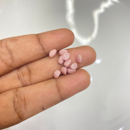 BBB 112 (B) Czech pressed Glass Pinch Beads Opaque Light Rose Ceramic Look (1PC)