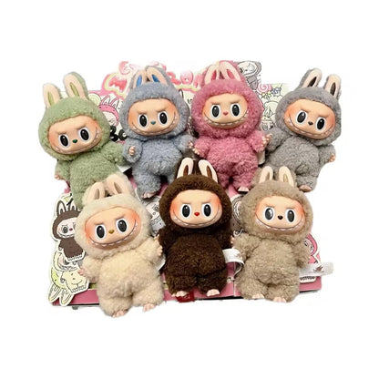 Big Labubu Plush Keychain Toy doll ( 1 pc ) Blind Box - Exciting macaron series