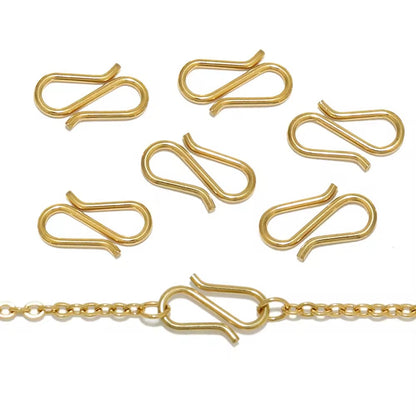 SS 3220 S Hook ( 1 pc ) 18k Gold PVD