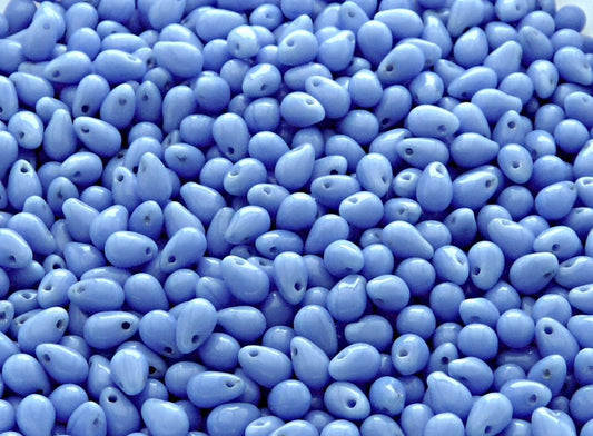 BBB 107 (E) Czech pressed Glass Teardrop Beads Opaque Navy Blue -(1PC)