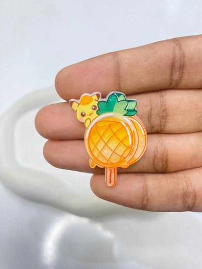 AB73 flat acrylic charm ( 1 pc )