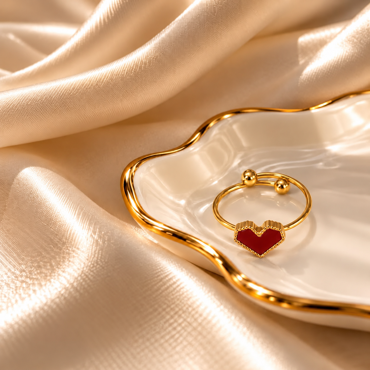 RSJ35E Ring 18k Gold PVD plated