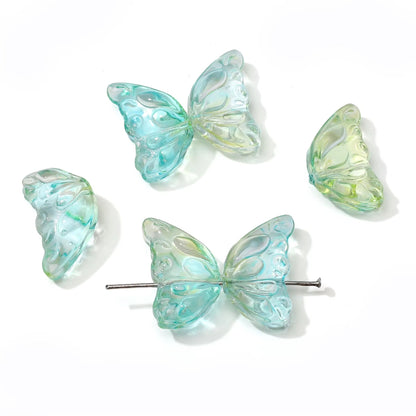 GB45 Butterfly One wing glass bead ( 1 pc ) Lampwork Bead