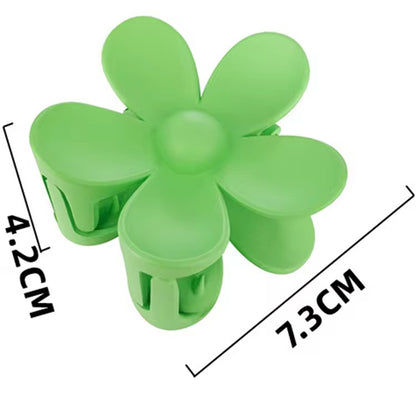 HA 16 (c) Cream Daisy Hawaii Floral Hair Claw Clip ( 1 pc )