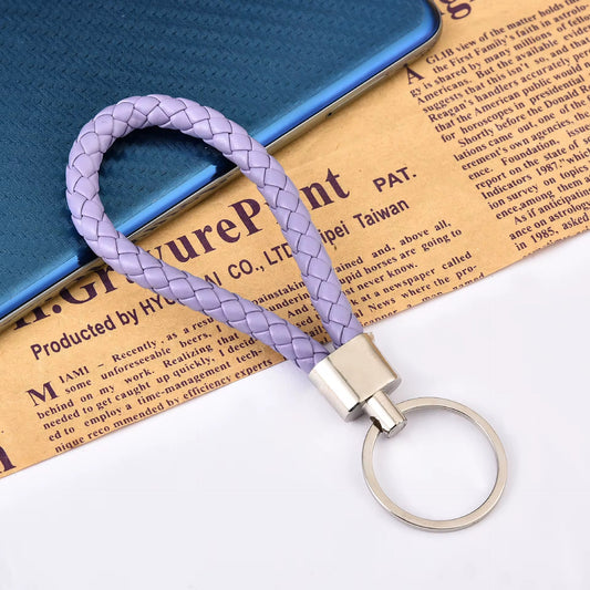 BBB 270 (d) Purple Clipper Keychain Vintage Leather - buckle keychain tag ( 1 pc ) ( 15 cm )