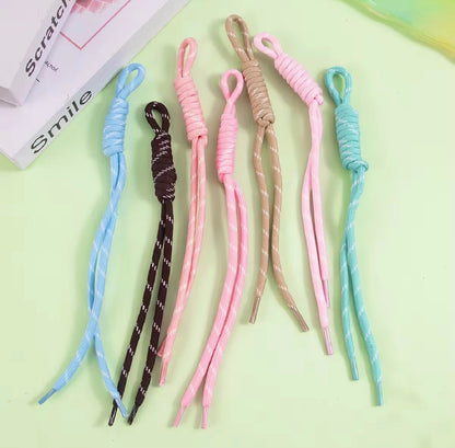 BBB 352 (q) Cream Boho rope bag charm - Keyring Rope ( 1 pc )