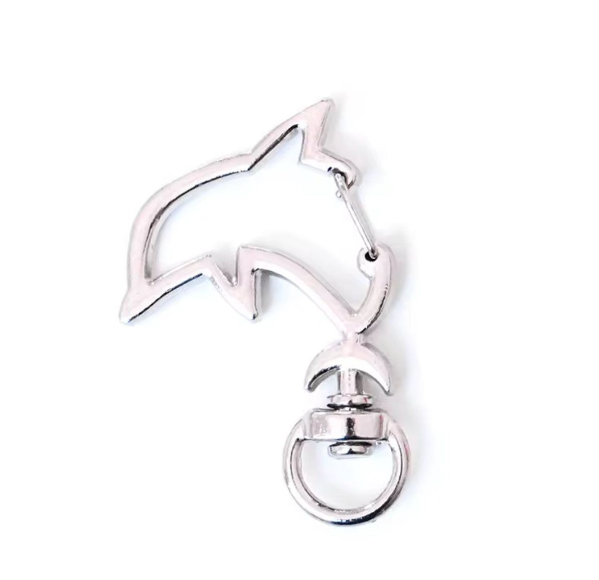 BBB 261 (a) Silver dolphin keychain clasp ( 1 pc ) High Quality