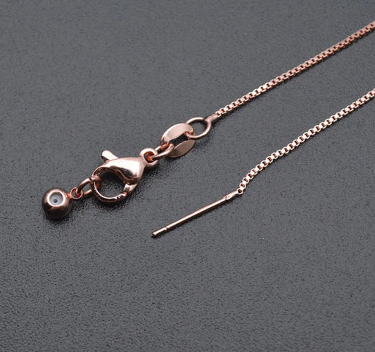 RC 16 Rose Gold plated box ready chain ( 1 pc ) Anti tarnish