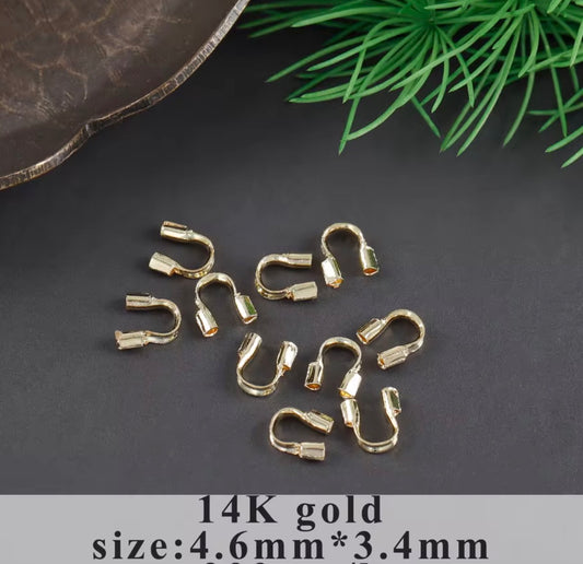 SS 3156 14k gold plated u wire protector ( 1 pc )