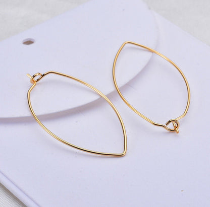 SS 1424 Wine Hoops 14k gold plated hoops ( 2 pc ) Anti tarnish