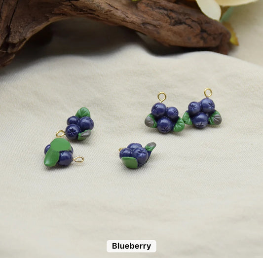 RC 1731 Blueberry resin pendant ( 1 pc ) Anti tarnish